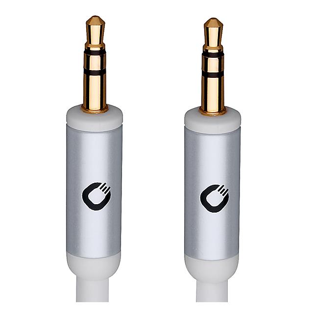 Oehlbach 60012 - i-Connect J-35 150 - Mobile audio cable, 3.5 mm audio jack to 3.5 mm (1,5 m / white)