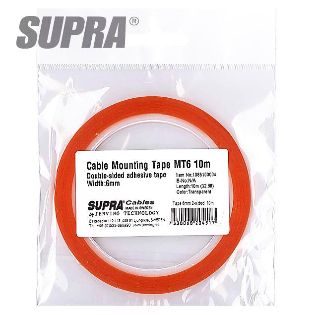 SUPRA Cables 1085100004 - Cable mounting Tape (10,0 m / MT6 / 6 mm)