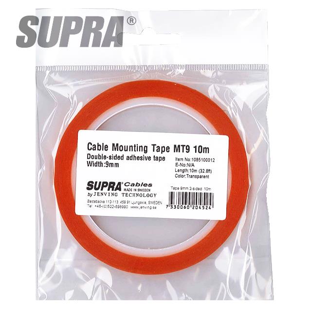 SUPRA Cables 1085100012 - Cable mounting Tape (10,0 m / MT9 / 9 mm)