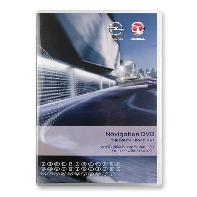 Navteq Europe - Opel DVD800  Version 2014/2015 for Astra J / Insignia / Meriva B