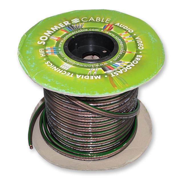 Sommer Cable 240 MKII - SC-ORBIT  - Speaker cable (100 m / 2x4,0 qmm / 12 x 5,9 mm/ black transparent )