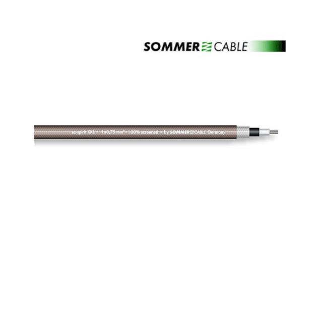 Sommer Cable 300-0071 - SC-SPIRIT XXL  - Guitar Cable high-end (50 m / 1 x 0,75 qmm / 6,8 mm /  black transparent  )