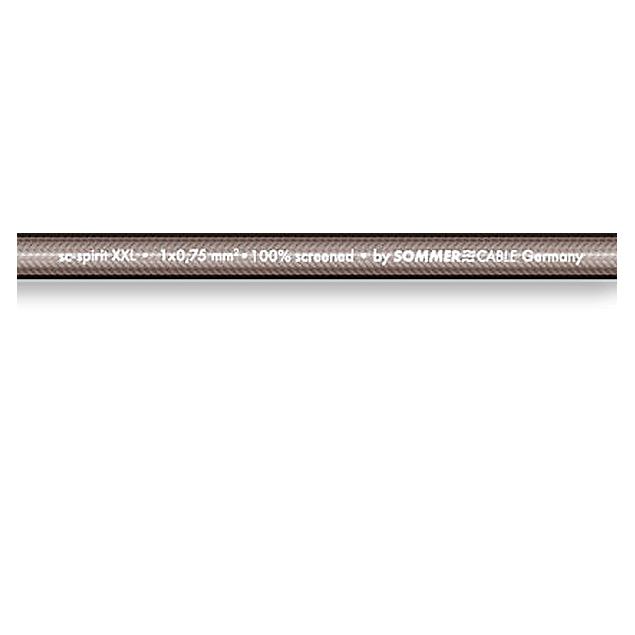 Sommer Cable 300-0071 - SC-SPIRIT XXL  - Guitar Cable high-end (50 m / 1 x 0,75 qmm / 6,8 mm /  black transparent  )