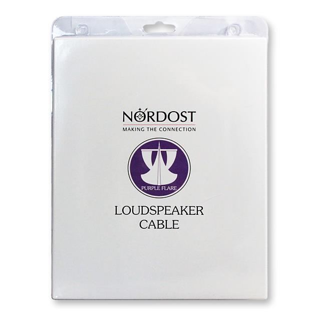Nordost Purple Flare - loudspeaker cable - ultra-thin flexible formulated with Bananas (2 x 2.0 m / purple / silver-plated OFC)