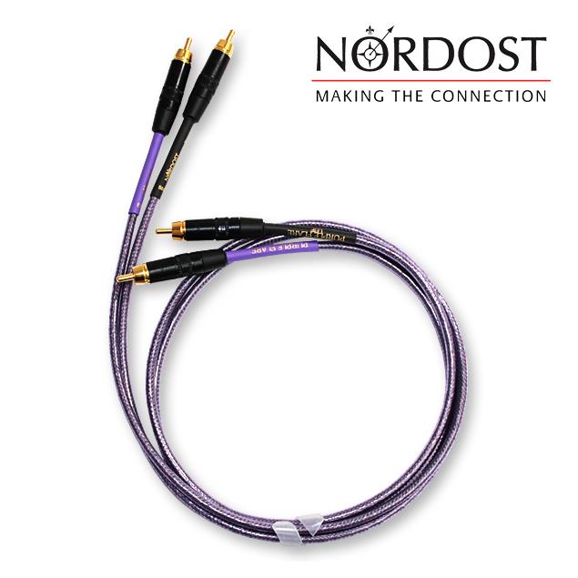 Nordost Purple Flare - Analog Interconnect - RCA connecting cable (2 x 1.0 m / purple / silver-plated OFC)