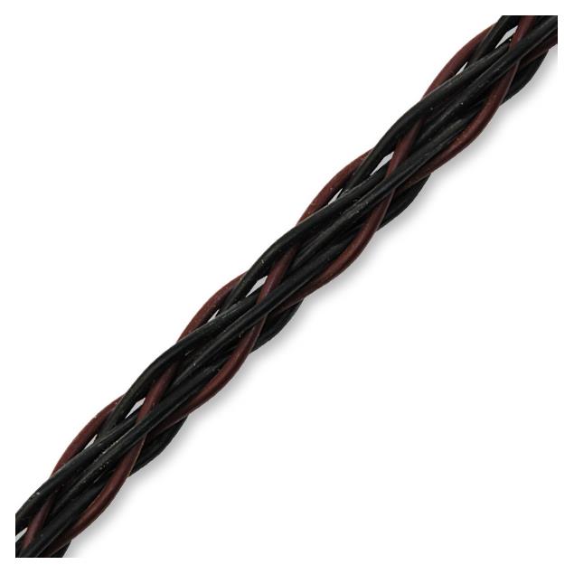 Kimber Kable 4PR - high-quality loudspeaker cable specially woven (2 x 4m / black&brown / OFC / 2 x 2mm²)