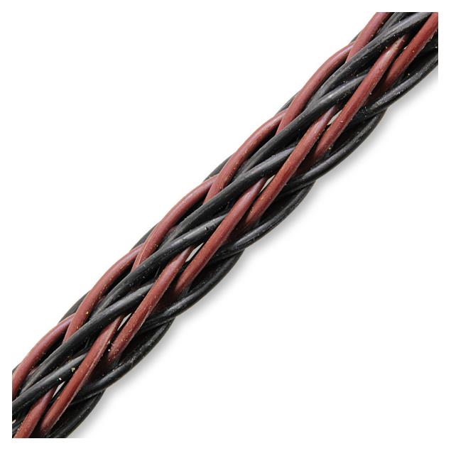 Kimber Kable 8PR - high-quality loudspeaker cable specially woven (2 x 2m / black&brown / OFC / 2 x 5,2mm²)
