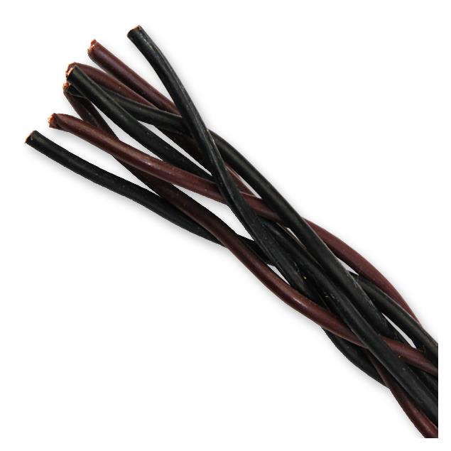 Kimber Kable 4PR - high-quality loudspeaker cable specially woven (1 x 3m / black&brown / OFC / 2 x 2mm²)