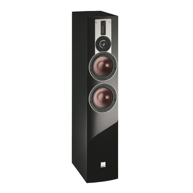 DALI Rubicon 6 - 2,5-Way bass reflex floorstanding loudspeaker (40-200 W / high gloss black / 1 piece)