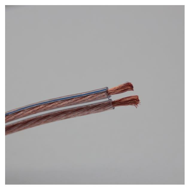 OEHLBACH KLANGVILLA Special 2 x 2.5 qmm - Speaker Wire 25 - Loudspeaker cable custom-made product (1 m / transparent / flexible / copper / 2 x 2.5 qmm)