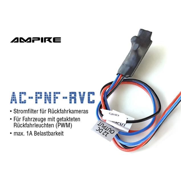 Ampire AC-PNF-RVC - signal filter for rearview cameras (especially for aftermarket rearview cameras at timed reversing lights / Canbus)