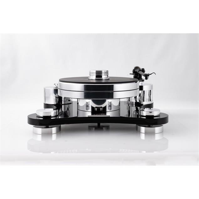 Transrotor ZET 1 - high-end record player + Transrotor - Uccello - MM cartridge (incl. RB330 - tonearm / incl. ALU support weight / in high-gloss black design)