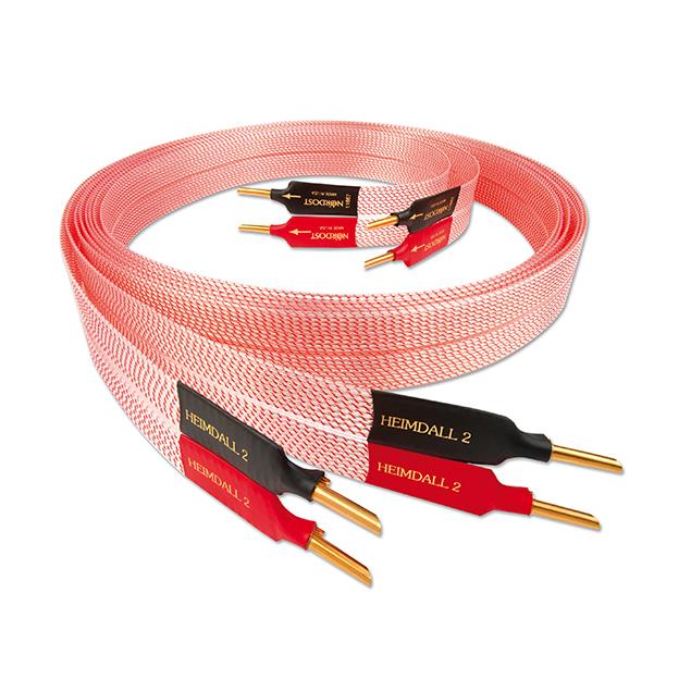 Nordost Heimdall 2 - speaker cable (ultra-thin / flexible / banana plugs / 2 x 3m / red / OFC)