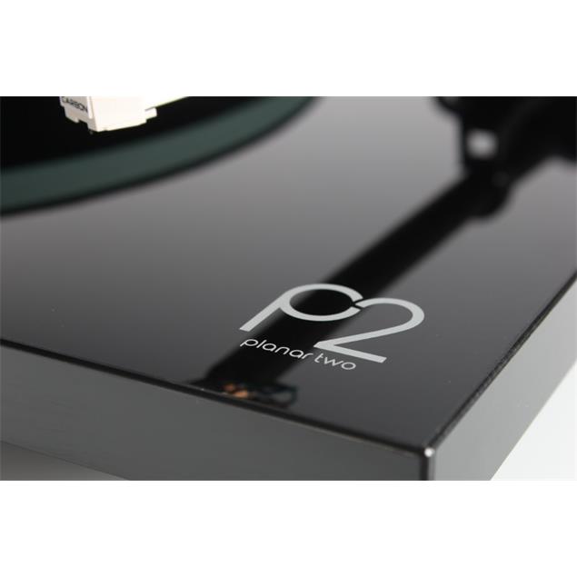 Rega Planar 2 - record player with Rega RB220 tonearm and Rega CARBON MM cartridge (high-gloss black / 2016 version)