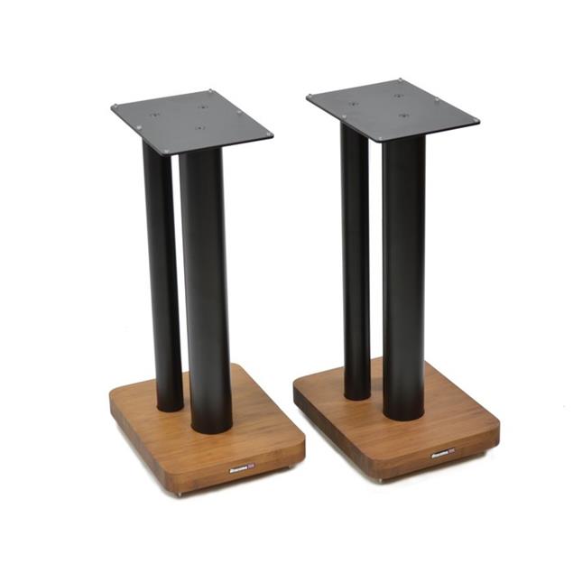 Atacama Moseco XL600 - loudspeaker stands (620 mm / black & base plate made of dark bamboo solid wood = dark bamboo / 1 pair)