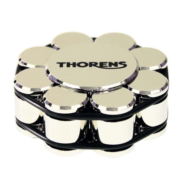 THORENS stabilizer - record load-bearing weight (for record players / in chrome / delivered in a wooden box)