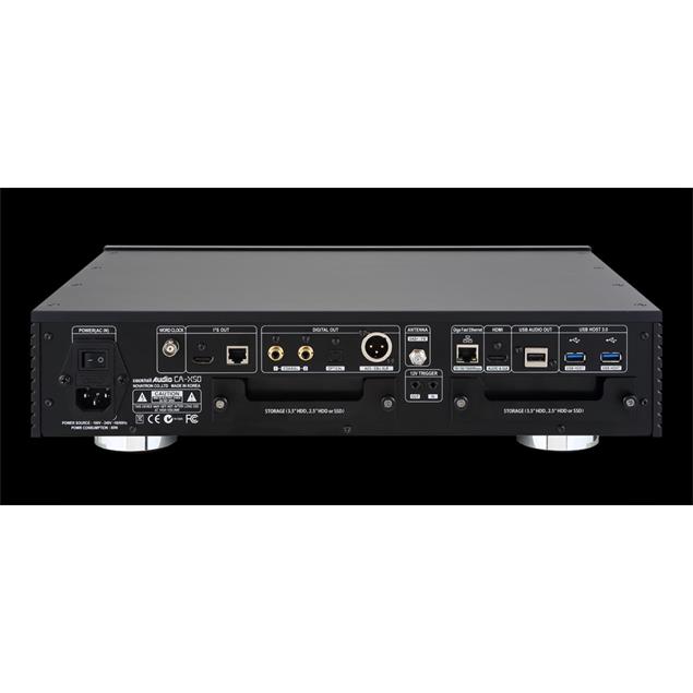 Cocktail Audio X50 with 2TB 3,5" hard drive (black / All-in-One HD music server / preamplifier with XLR / phono pre)