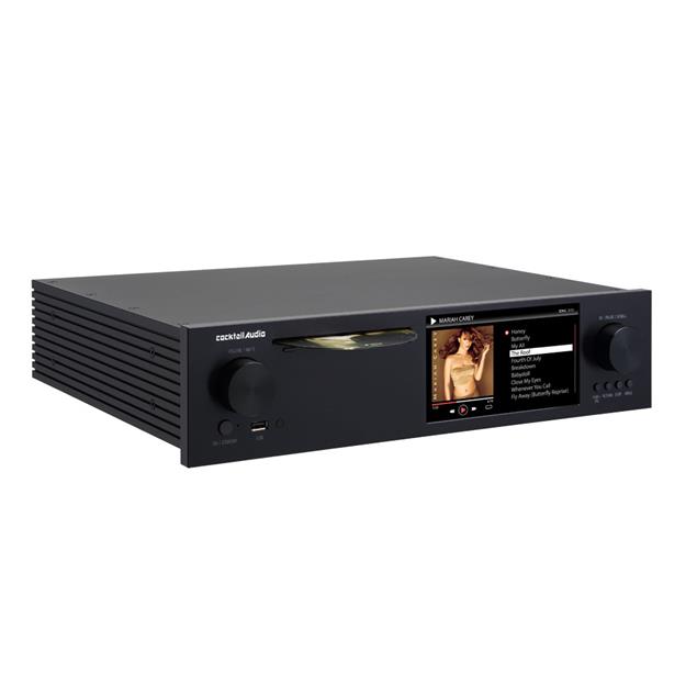 Cocktail Audio X50 with 2TB 3,5" hard drive (black / All-in-One HD music server / preamplifier with XLR / phono pre)