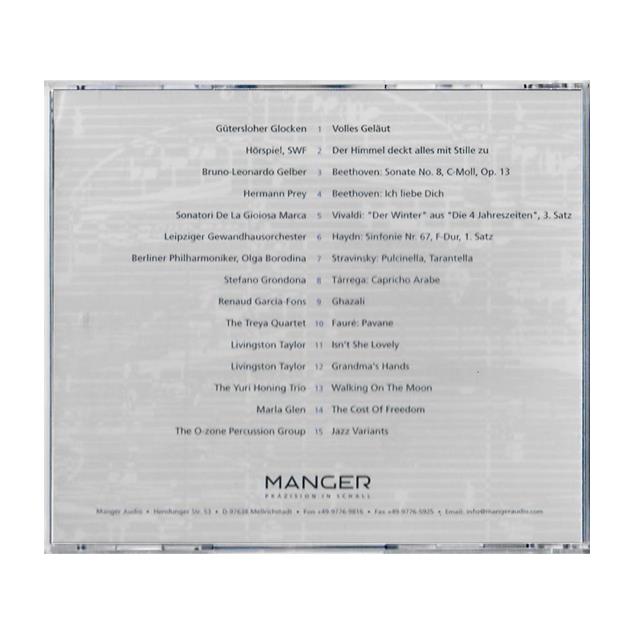 Manger Audio Reference CD - „music as from another star“ - demo music CD (15 tracks / audio CD)