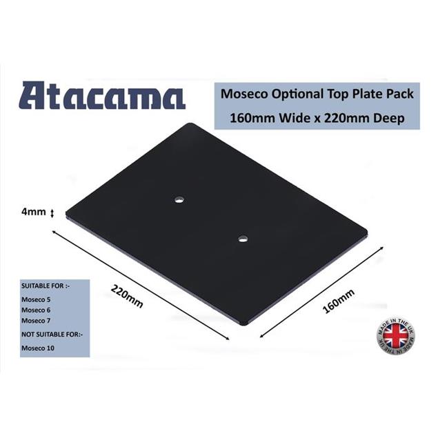 Atacama Moseco / NeXXus top plate option pack (160 mm x 220 mm / black / 1 pair)