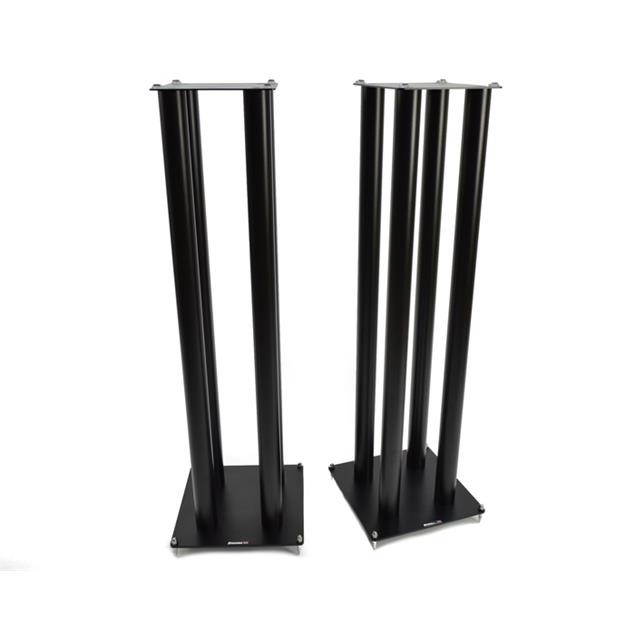 Atacama SLX1000 - loudspeaker stands (1045 mm / black / incl. large top plates for bigger loudspeakers / four support columns per stand / 1 pair)