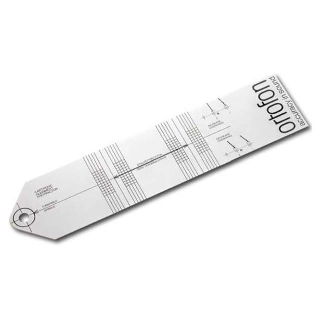 Ortofon adjustment template for turntables - cartridge alignment protractor (for perfect adjustment for pick-ups on headshells)