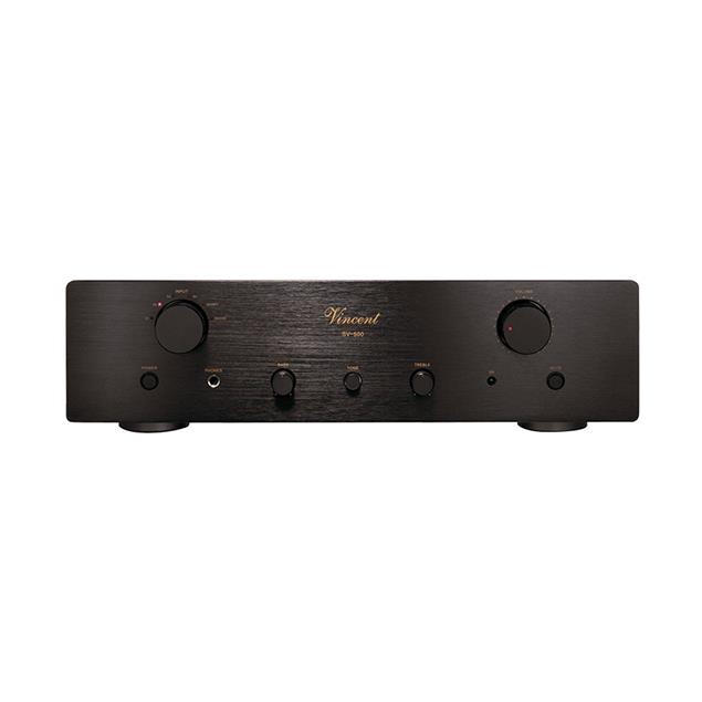 Vincent SV-500 - hybrid stereo integrated amplifier (2 x 50 Watts RMS to 8 Ohm / 2 x 80 Watts RMS to 4 Ohm / incl. remote control / black)