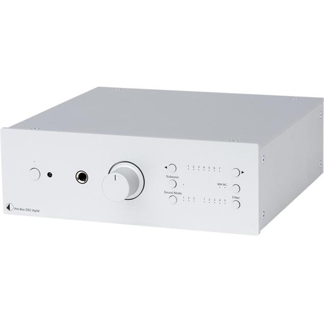 Pro-Ject Pre Box DS2 digital - preamplifier (phono / digital / line inputs / silver)
