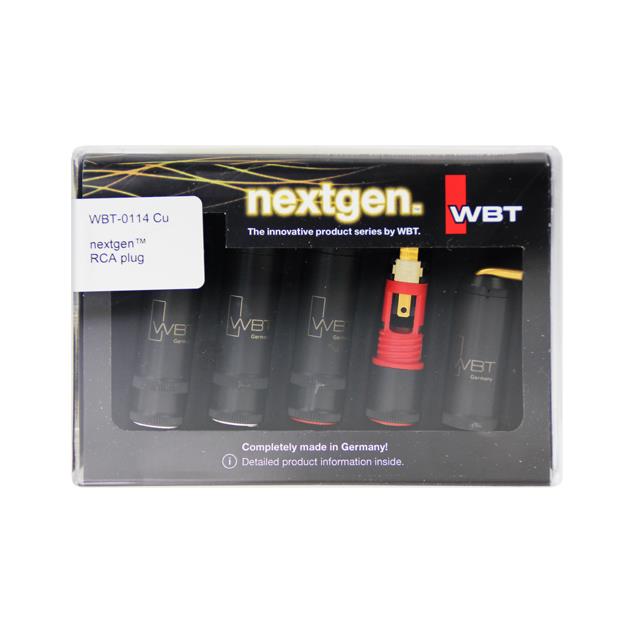 WBT - 0114 Cu nextgen - RCA plugs (4 pieces = 2x red + 2x white)