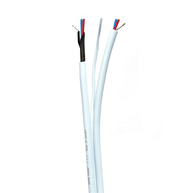Supra Cables PHONO 2RCA-SC - phono cable, 2 x RCA to 2 x RCA with ground wire (2.0 m / incl. earth link / ice blue)