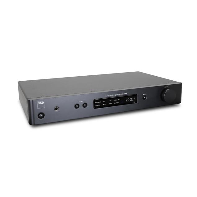 NAD C 338 - hybrid digital integrated amplifier (2 x 50 Watts / with Spotify Connect function / Hi-Res Audio / Bluetooth® aptX® / Chromecast built-in / graphite black housing)