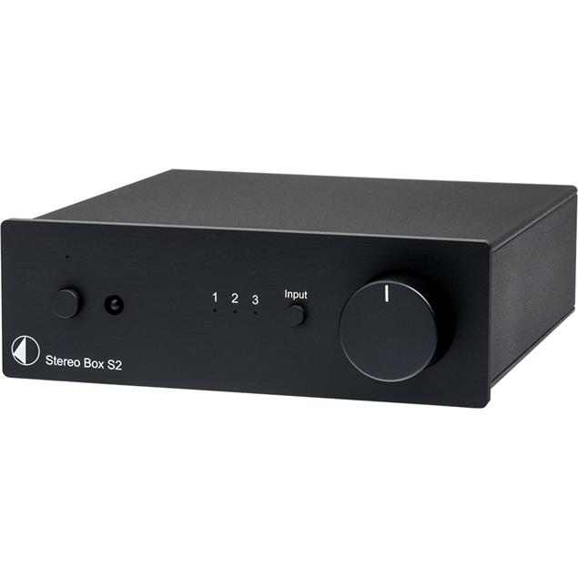 Pro-Ject Stereo Box S2 - high end integrated amplifier (incl. 3 line inputs / incl. IR remote control / black)