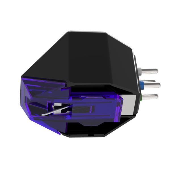 GOLDRING E3 Violet - MM cartridge system for record players (needle carrier made of aluminum with super-elliptical needle / for medium to heavy tonearms / MM / violet)