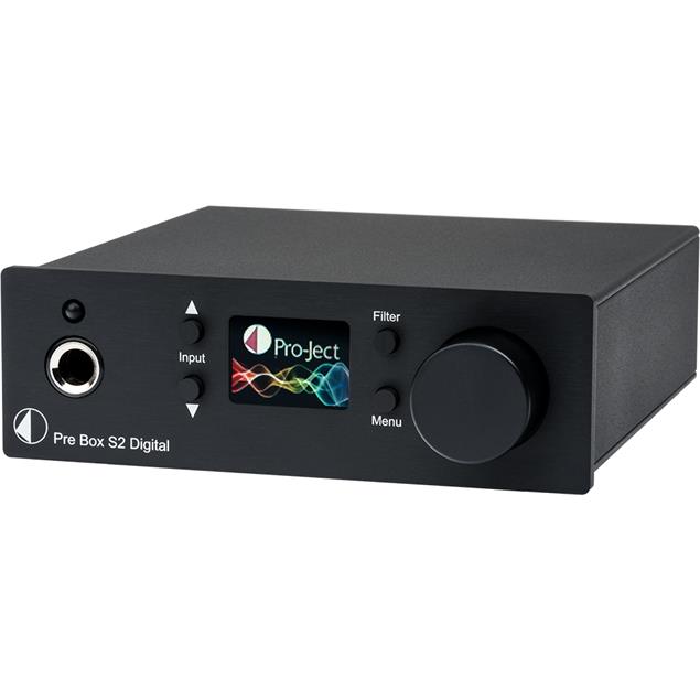 Pro-Ject Pre Box S2 Digital - audiophile digital micro preamplifier (with MQA + DSD512 + roon support / RCA pre-output on the back / black)