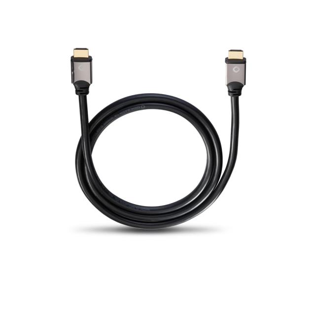 Oehlbach 92454 - Black Magic - High-Speed-HDMI®-Cable with Ethernet (2.20 m / black/gold)