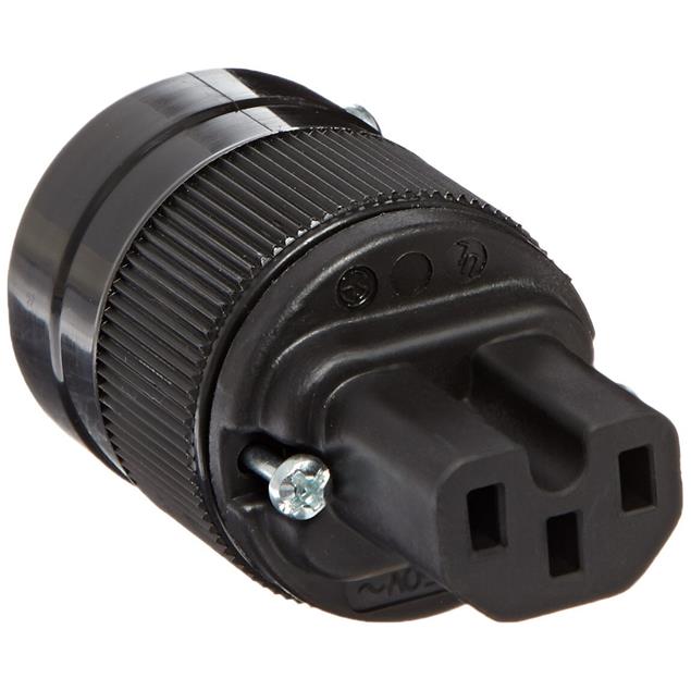 Wattgate 320 evo - earthed mains plug IEC-320 (1 piece / black)