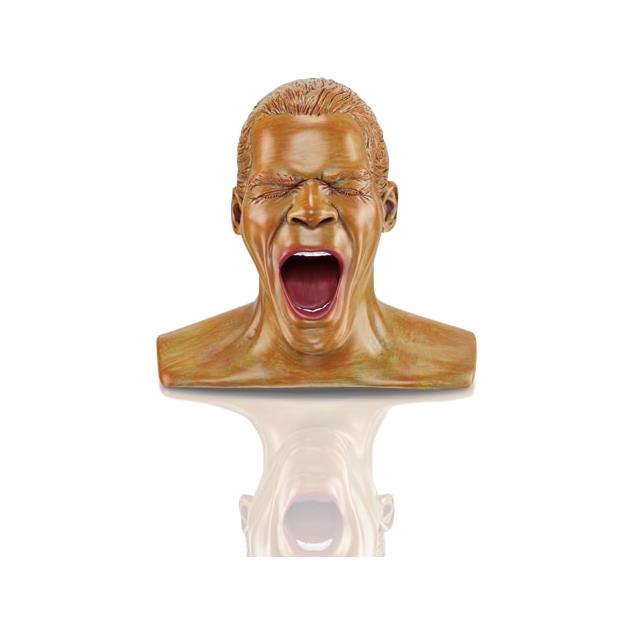 Oehlbach 35406 - Scream Anniversary - headphone stand in the form of the "Oehlbach haed" as a special anniversary edition (gold)