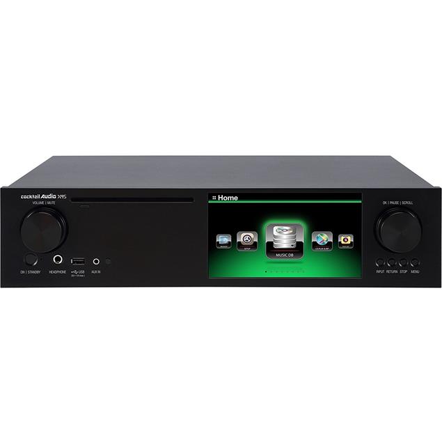 Cocktail Audio X45 without hard drive (black / all-in-one HD music server with Dual Mono DAC/CD ripper/DAC/DAB+/FM/DSD/PCM/FLAC/MM phono input/TIDAL/Qobuz/Highres Audio)