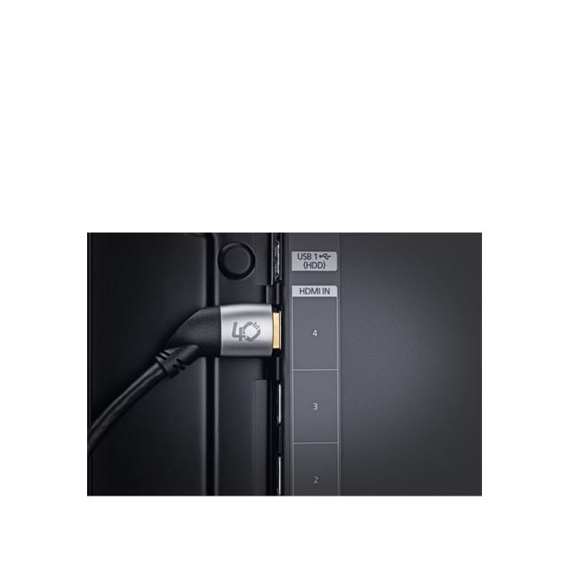 Oehlbach 137 - Easy Connect HS.40 - High Speed HDMI cable with ethernet 1 x HDMI to 1 x HDMI (1 piece / 1.44 m / black/grey/gold)