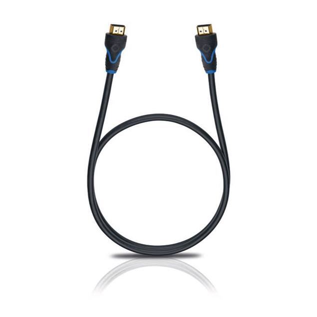 Oehlbach 34006 - Screen Magic Plus - High-Speed-HDMI®-Cable with Ethernet (1.70 m / black/blue)