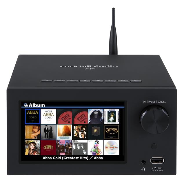 Cocktail Audio X14 - All-in-One HD music server (black / audio server / streamer / revolutionary Hi-Res hifi system)