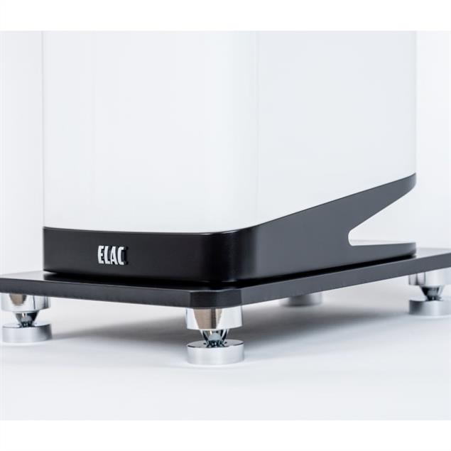 Elac Vela FS 407 - 2,5-way floorstanding loudspeaker (130-170 Watts / high-gloss white / 1 piece)