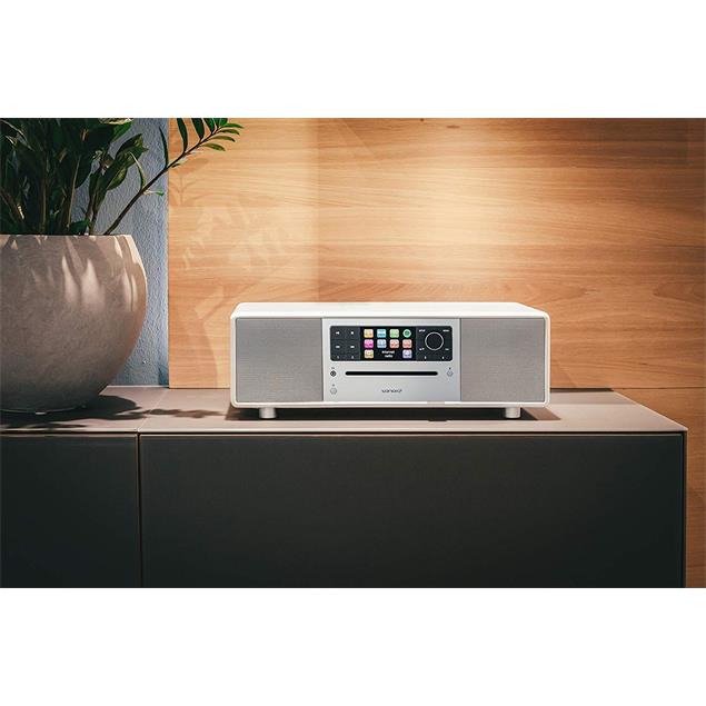 Sonoro Prestige 2.1 - compact system (2-way audio system with subwoofer / slot-in CD player / DAB+ / BT / USB-Port / Spotify / DLNA / UPnP / white)