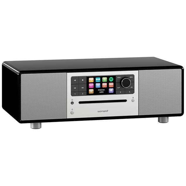Sonoro Prestige 2.1 - compact system (2-way audio system with subwoofer / slot-in CD player / DAB+ / BT / USB-Port / Spotify / DLNA / UPnP / black)