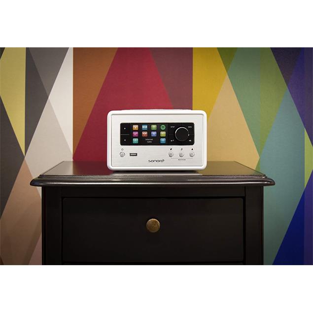 Sonoro Relax - internet radio (DAB+ / FM / BT / USB port / AUX / Spotify / DLNA / UPnP / white)