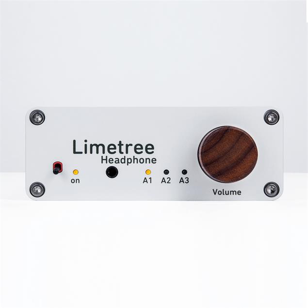 Lindemann Audio Limetree Headphone - compact headphone amplifier (can also be used as pre-amplifier / 3 x switchable inputs / silver)