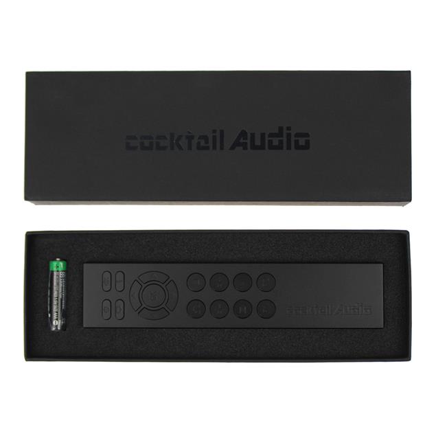 Cocktail Audio Pro-Remote-B - premium remote control (compatible with all Cocktail Audio devices / made from aluminum / in black finish)