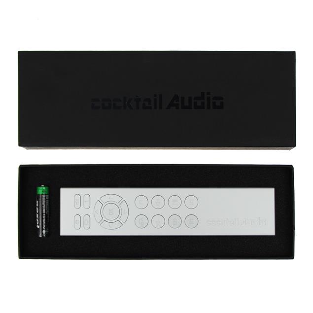 Cocktail Audio Pro-Remote-S - premium remote control (compatible with all Cocktail Audio devices / made from aluminum / in silver finish)