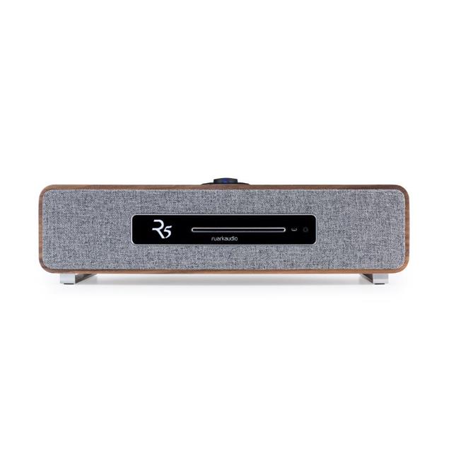 ruarkaudio R5 MKI - hi-fi music system (all-in-one sound system / 90 W / CD / LED / DAB / DAB+ / FM tuner / USB / Apt-x Bluetooth / walnut real wood veneer)