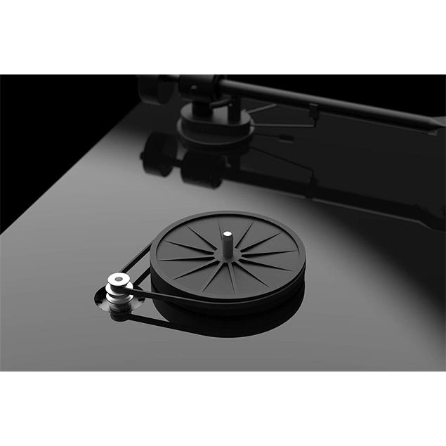 Pro-Ject T1 BT - record player incl. tonearm + Ortofon MM cartridge OM 5E (high gloss black / incl. phono cable / incl. dust cover)